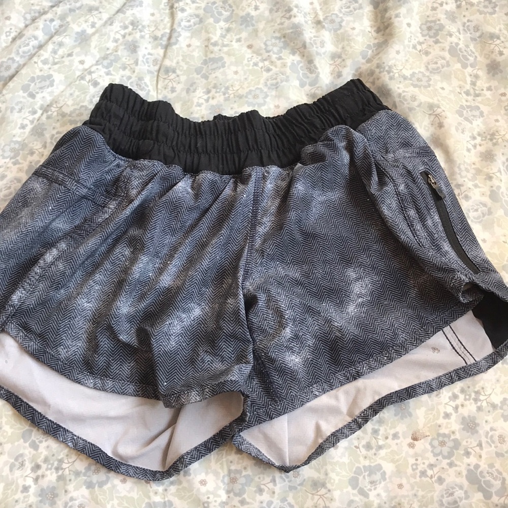 Lululemon blue pattern shorts